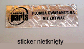 Plomby gwarancyjne wydrukowane na folii void Plomby gwarancyjne wydrukowane na folii void - cennik, drukarnia